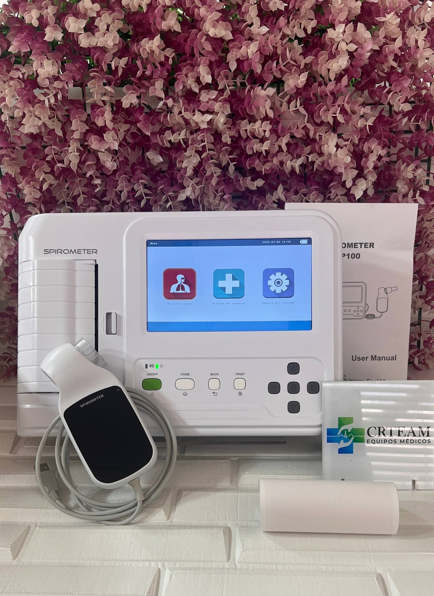 Espirómetro SP100 Frontal